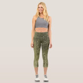 グラムきらめくガーリーグリッターディスコパーティーカプリ カプリレギンス (正面)