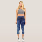 グラムきらめくガーリーグリッターディスコパーティーカプリ カプリレギンス (正面)