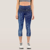 グラムきらめくガーリーグリッターディスコパーティーカプリ カプリレギンス (正面)