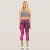 グラムきらめくガーリーピンクディスコパーティーカプリ カプリレギンス (正面)