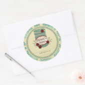 グラムのジャムがステッカーを保存 ラウンドシール (封筒)