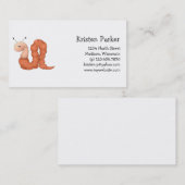 グラムの庭 · 赤いみみず 名刺 (正面/裏面)