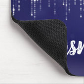 グラムの白い妖精の光の文字列パーソナライズされた マウスパッド (コーナー)