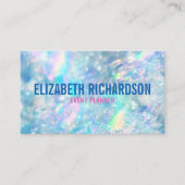 グラムはっきりしたブルーカラフルレインボークリスタル 名刺 (正面)