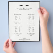 グラムまつげクラシック(白黒) チラシ (手)