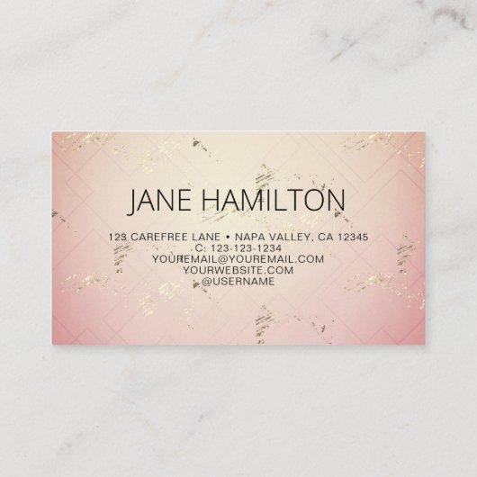 グラムアイイラストレーションスタイリストサロン 名刺 (裏面)