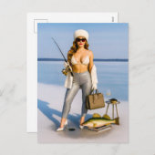 グラムアイス魚釣りウィズキャビア&シャンパーニュ シーズンポストカード (正面/裏面)