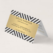 グラムアイテはっきりしたアを折り畳んだ後ろ髪 名刺 (裏面)