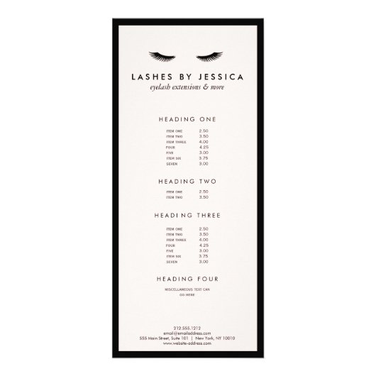 グラムアイライクラシックズブラックアンドピンク ラックカード (正面)