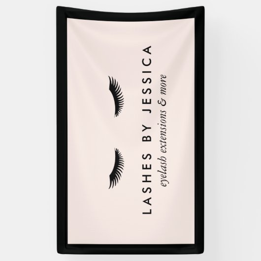 グラムアイライクラシックズブラックアンドピンク 横断幕 (縦)