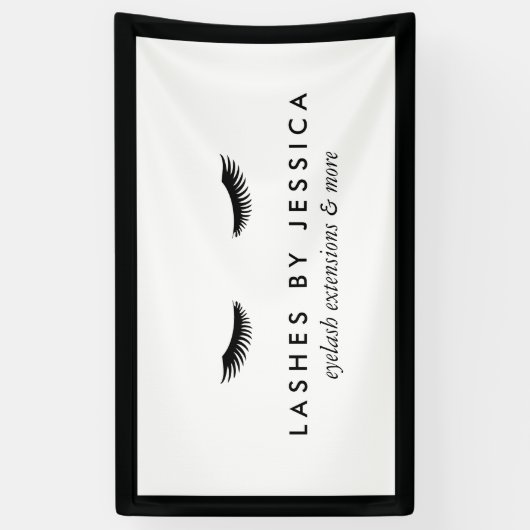 グラムアイラクラシックッシュ黒白バナー 横断幕 (縦)