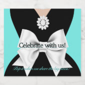 グラムアエレガントアベビー&コティファニーベビーシャワー スパークリングワインラベル (シングルラベル)