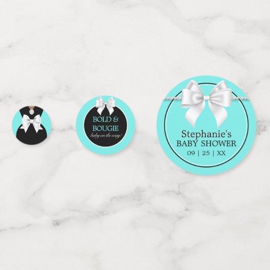 グラムアクアエレガントエスニックティファニーベビーシャワー コンフェッティ (裏面)