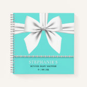 グラムアクアティファニーベビーシャワーゲストブック ノートブック (正面)