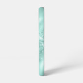 グラムアクアブルーフォイル紙吹雪 SAMSUNG GALAXYケース (左側面)