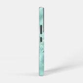 グラムアクアブルーフォイル紙吹雪 SAMSUNG GALAXYケース (右側面)