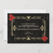 グラムアールデコカジノラスベガストランプのポーカー結婚ズ サンキューカード (裏面)