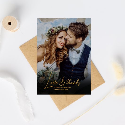 グラムアールデコブラックギャツビー1920年代スタイル結婚ズ サンキューカード