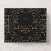 グラムアールデコ素晴らしギャツビー20結婚年代 オールインワン招待状 (裏面)