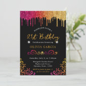 グラムイエロー&ピンクグリッター21歳 招待状 (スタンド正面)