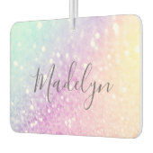 グラムイリジッドグリッターパーソナライズされたカラフル カーエアーフレッシュナー (左)