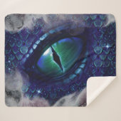 グラムインクゴシックブルー中世ドラゴン シェルパブランケット (正面(横))