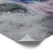 グラムインクゴシックブルー中世ドラゴン ポスター (角)