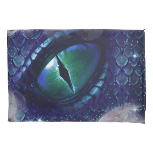 グラムインクゴシックブルー中世ドラゴン 枕カバー (正面左)