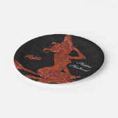 グラムウィッ飛んでいるトオンブロムハローウィンパーティ ペーパープレート (アングル)