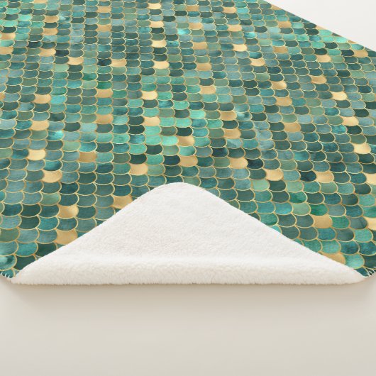 グラムエメラルドグリーン金ゴールドマーメイドパタはかりで測ーン シェルパブランケット (3/4)