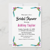 グラムエレガントサモダンマーフローラブライダルシャワー 招待状 (正面)