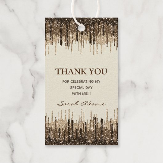 グラムエレガントシルバー金ゴールド50ファブ誕生実在 ギフトタグ (裏面)