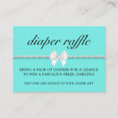 グラムエレガントティファニーおむつラッフルベビーシャワー エンクロージャーカード (正面)