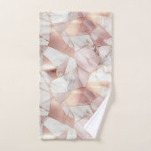 グラムエレガントバラ金ゴールドアガテマーブルパターン バスタオルセット (ハンドタオル)