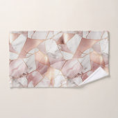 グラムエレガントバラ金ゴールドアガテマーブルパターン バスタオルセット (ハンドタオル)