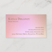 グラムエレガントバラ金ゴールドグリッタードリップ 名刺 (裏面)