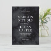 グラムエレガントブモダンラックゴシック結婚ズ 招待状 (スタンド正面)