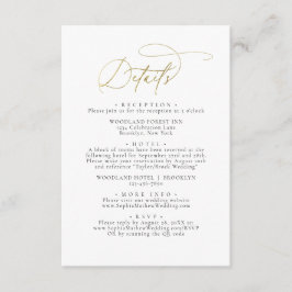 グラムエレガントブラックと金ゴールドホワイト結婚ズの詳細 エンクロージャーカード