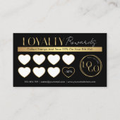 グラムエレガントブラック&金ゴールドロゴメイクアップサロン ロイヤリティカード (裏面)