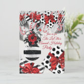 グラムエレガントホリデークリスマスパーティの招待状 招待状 (スタンド正面)