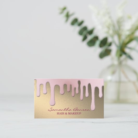 グラムエレガントメイクアップアーティスト 名刺 (スタンド正面)