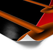 グラムエレガントレッドカーペットスウィート16誕生日ウェルカム ポスター (コーナー)