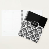グラムエレガント白黒ダマスクダイヤモンドバスマット プランナー手帳 (ディスプレー)