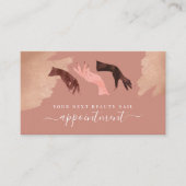 グラムエレガント美しいハンズネイルアーティストマニキュア 予約カード (正面)