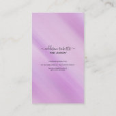 グラムエレガント虹色ホログラフィジュエリー気に 名刺 (裏面)