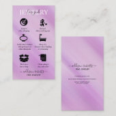 グラムエレガント虹色ホログラフィジュエリー気に 名刺 (正面/裏面)