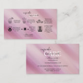 グラムエレガント虹色ホログラフィックカップケ気にーキ 名刺 (正面/裏面)