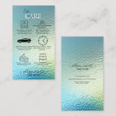 グラムエレガント虹色ホログラフィックケーキ気に 名刺 (正面/裏面)