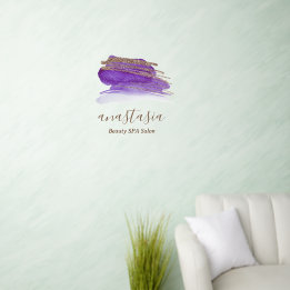 グラムエレガント金ゴールドプルプル美しいスパサロン ウォールステッカー