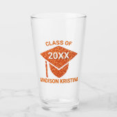 グラムオレンジキャップおめでとうエレガントとう タンブラーグラス (正面)